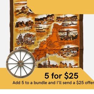 Cornwall England tea towel or walk hanging.